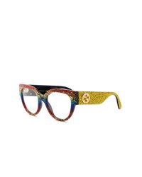 gucci glitter eyeglass frames
