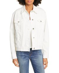 rag and bone white denim jacket