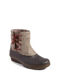 sperry duck boot wedge