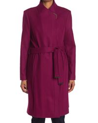 ted baker ellgenc coat deep pink