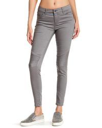 Joe Fresh Denim Twill Moto Skinny Jeans In Dk Grey Gray Lyst Joe Fresh Denim Twill Moto Skinny Jeans In Dk Grey Gray Lyst