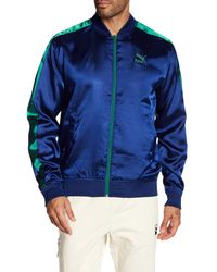 puma satin bomber jacket