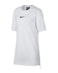 nike t shirt dress white