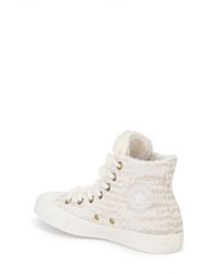 converse lined high tops