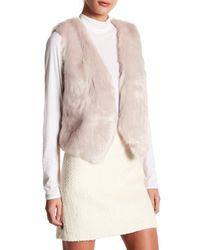 Skies Are Blue Pink Faux Fur Short Vest