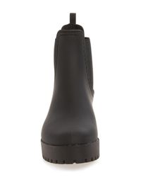 jeffrey campbell cloudy waterproof chelsea rain boot