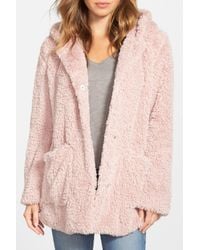 kenneth cole shearling coat