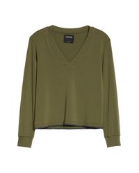 olive green crew neck sweater women's