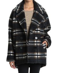 halogen asymmetrical wool coat