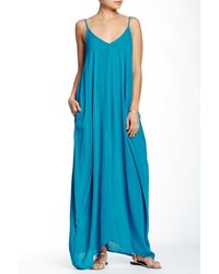 love stitch gauze kimono maxi dress