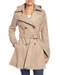 belted wool blend coat halogen
