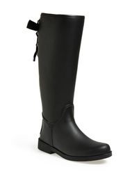 coach lace up rain boots
