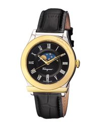 ferragamo moonphase watch