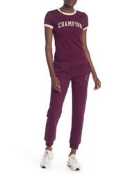 Champion Purple Reverse Weave Joggers