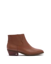 Coach dannie leather ankle bootie Clearance
