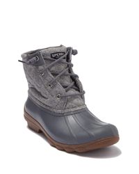 sperry syren gulf waterproof lace up duck boot