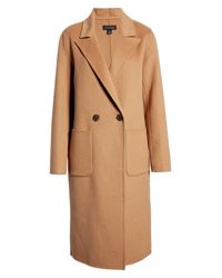 halogen boiled wool coat
