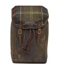 barbour wax leather backpack