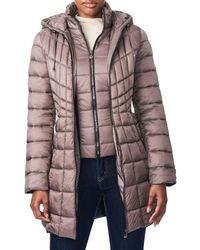 bernardo long puffer coat