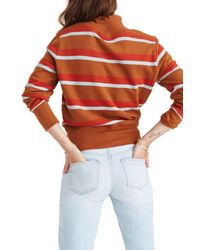 Madewell Multicolor Stripe Turtleneck Sweatshirt