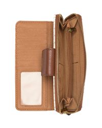 madison zip clutch fossil