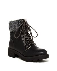 mia maylynn shearling trim boot