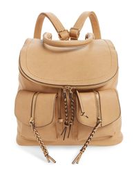emery faux leather backpack