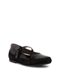 Birkenstock Suede Lismore Mary Jane Flat - Discontinued in Black - Lyst