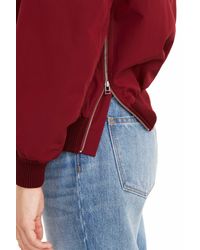 madewell side zip bomber jacket