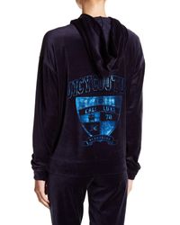 Juicy Couture Blue Collegiate Luxe Pullover