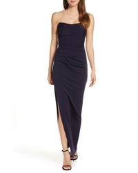 katie may strapless gown