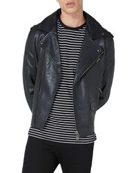 topman leather jacket