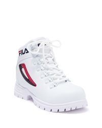 fila white boots