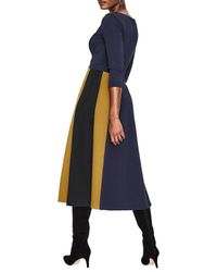 claudia ponte midi dress