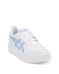 asics white platform sneakers