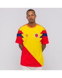 Adidas Colombia MashUp T-Shirt (Pure Yellow Scarlet) | islamiyyat.com