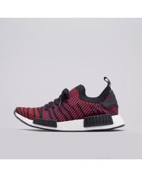 adidas Rubber Nmd R1 Primeknit Stlt In Core Black/red/blue for Men - Lyst