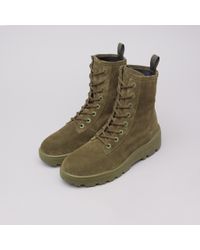 thick suede combat boot yeezy