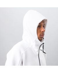 adidas Originals Cotton Z.n.e. Hoodie In White in Black for Men | Lyst