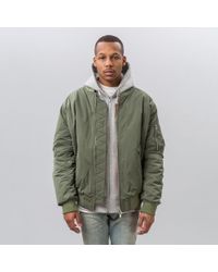 Martine Rose - Multicolor Collapsed Bomber In Khaki for Men - Lyst