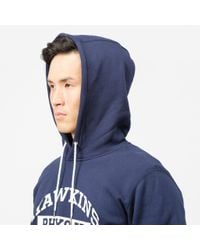 Nike Stranger Things Hawkins Phys Ed Sweatshirt in Blue for Men | Lyst