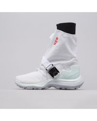 all white acg boots
