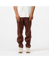 Needles Synthetic Double Cloth Warm Up Pant In Brown For Men Lyst
