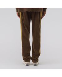 Needles Velour Narrow Track Pant In Brown for Men | Lyst