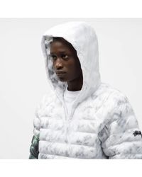 Nike Stüssy Insulated Pullover Jacket in White for Men | Lyst