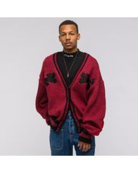 mens graphic cardigan