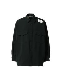 N. Hoolywood Cpo Shirt in Black for Men | Lyst UK