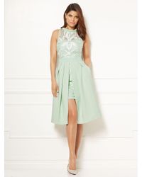 New York & Company Green Eva Mendes Collection - Lace Freya Dress
