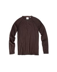 Billy Reid Brown Indian Crew for men
