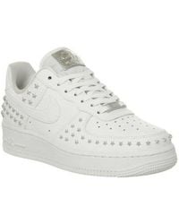 White studded air force Clearance